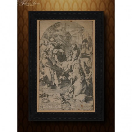 RYCINA - EGIDIUS (GILLES) SADELER II (1570-1629) - ZDJĘCIE Z KRZYŻA - OBIEKT MUZEALNY !