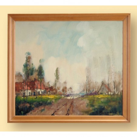 Obraz Olejny - Henri Joseph Pauwels ( 1903-1983) - Pejzaż letni.