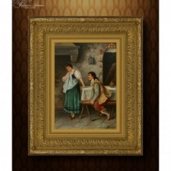OBRAZ OLEJNY - XIX w. -...