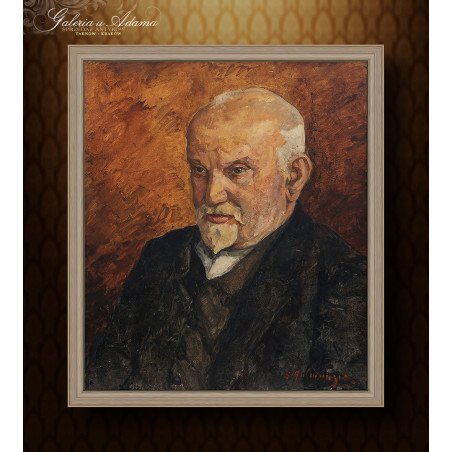 Obraz Olejny - Sygnowany - Portret przodka.