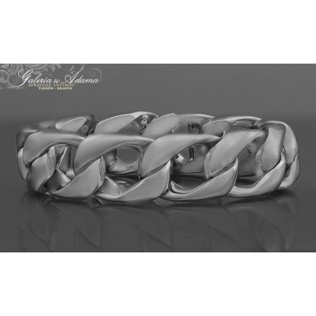 ZŁOTA-14 K-w~42,84 g-BRANSOLETKA TYPU „PANCERKA” -NIESPOTYKANA !!
