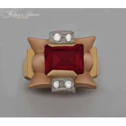 Art-deco-Pierścionek...