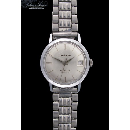 ZEGAREK MĘSKI Z BRANSOLETKĄ "GARRARD"- AUTOMATIC-STAL.