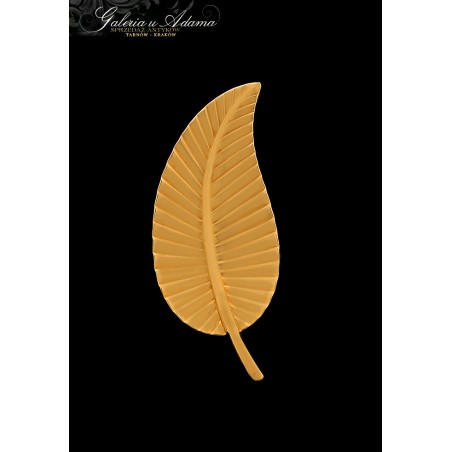 Broszka “Liść” wykonana ze złota-18 k (w~4,16 g)-Elegancka !