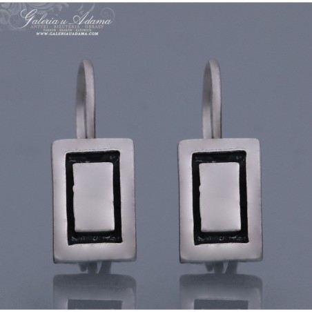 KOLCZYKI SREBRNE-0,925 -ART-DECO.