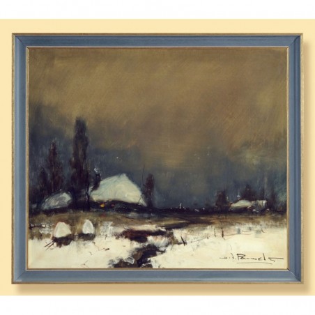 Obraz Olejny - Henri Joseph PAUWELS (1903-1983) - Zimowy krajobraz.