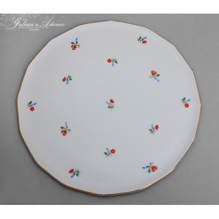 Ges.Gesch J.Schneider & Co Czechosłowacja- Tacka porcelanowa ozdobiona subtelnym motywem  kwiatów !