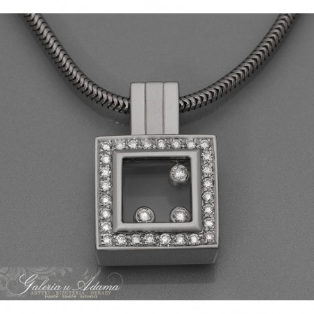 Model “CHOPARD”-WISIOR ZŁOTY-18 KARAT ZE ZŁOTYM ŁAŃCUSZKIEM WYSADZANY BRYLANTAMI-0,71 KARATA -MODEL "CHOPARD".