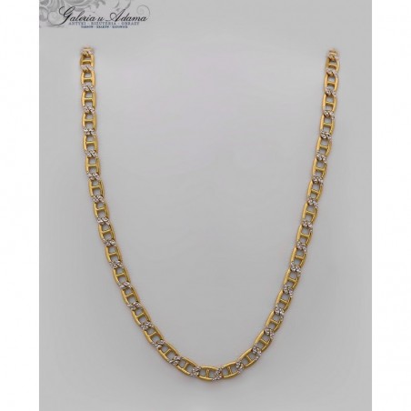 ZŁOTO-18 K (w~28,09 g)DŁUGI NASZYJNIK ZE 60 cm Z OZDOBNYM GRAWEREM !