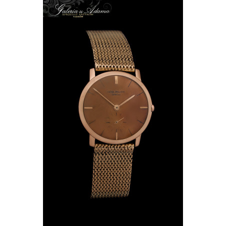 " PATEK PHILIPPE " z 1940 r- LUKSUSOWY ZEGAREK ZŁOTY-18 K Z BRANSOLETĄ - MECHANICZNY - ORYGINAŁ !