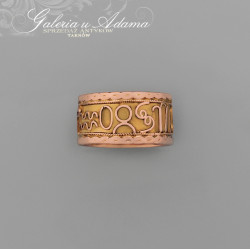 OBRĄCZKA ZŁOTA-18 K (w~4,05...