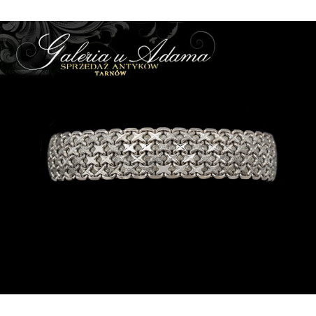 ZŁOTA-18 K (~45,55 g) BRANSOLETKA -PIĘKNA PRACA JUBILERSKA !