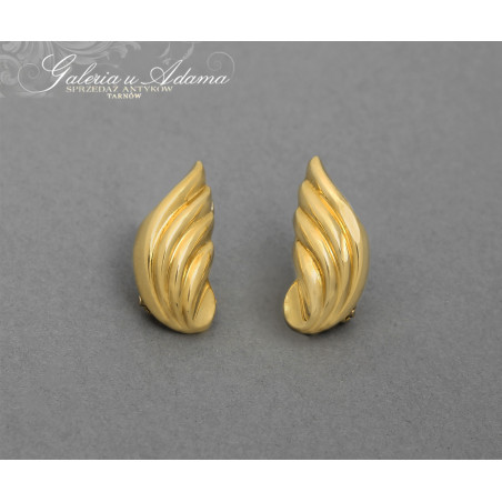 Złote-Klipsy próby-18 K (~3,47 g) ”SKRZYDŁA” -ELEGANCKIE .