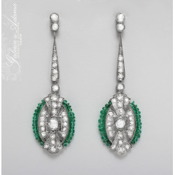 Kolczyki platynowo-złote...